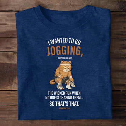 The Wicked Run When No One Is Chasing Them — Proverbs 28:1, Christian Gift | 2D Unisex T-shirt