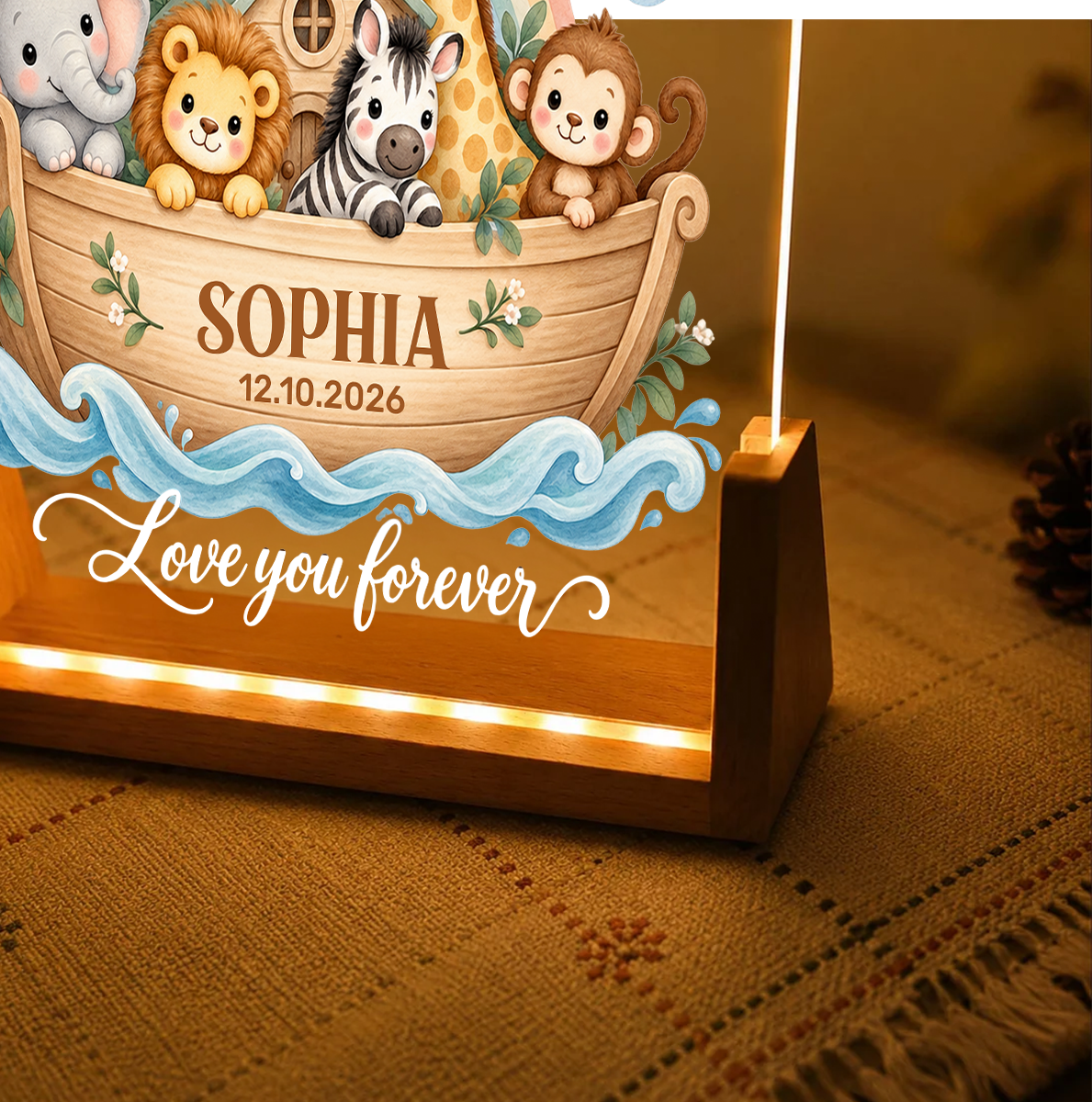 Now I Lay Me Down To Sleep, Gift For Grandkids | Personalized Night Light