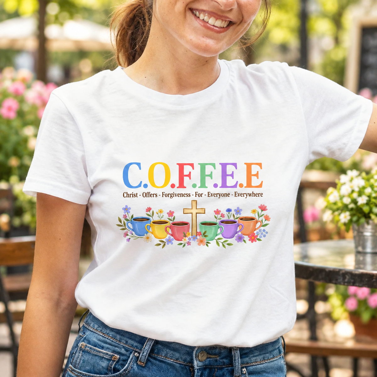 Christ Offers Forgiveness For Everyone, Gift For Family | 2D Unisex T-shirt