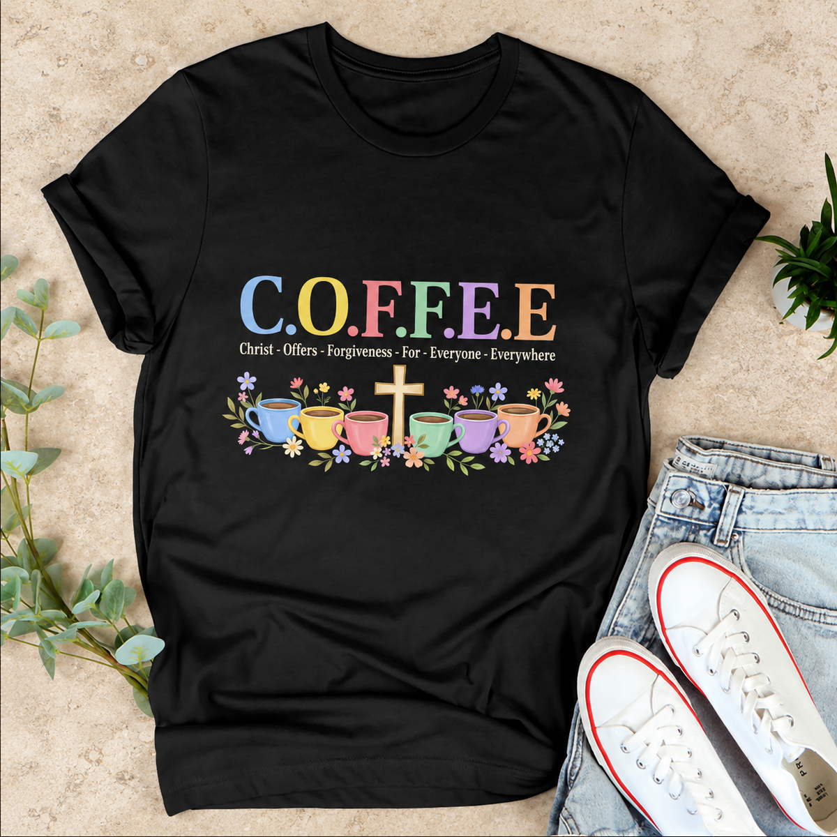Christ Offers Forgiveness For Everyone, Gift For Family | 2D Unisex T-shirt