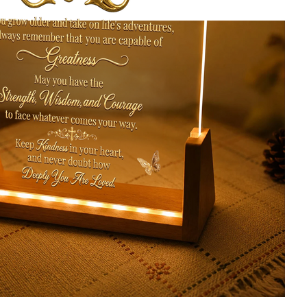 To Our Grandson, Gift For Grandson And Family | Personalized Night Light