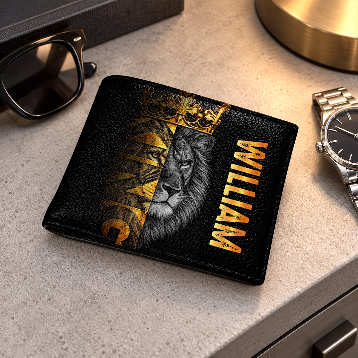 Be Strong, Gift For Men | Personalized Folded Wallet For Men
