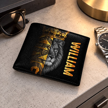 Be Strong, Gift For Men | Personalized Folded Wallet For Men