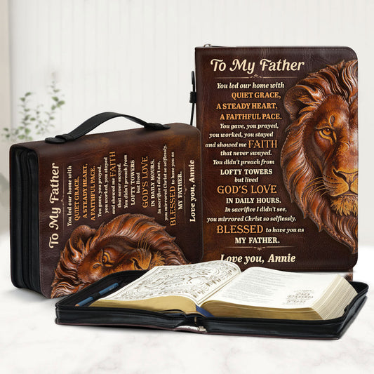 To My Father | Personalized Bible Cover