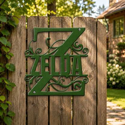 Monogram, Custom Name, Family Name, Gift For Family | Personalized Metal Sign