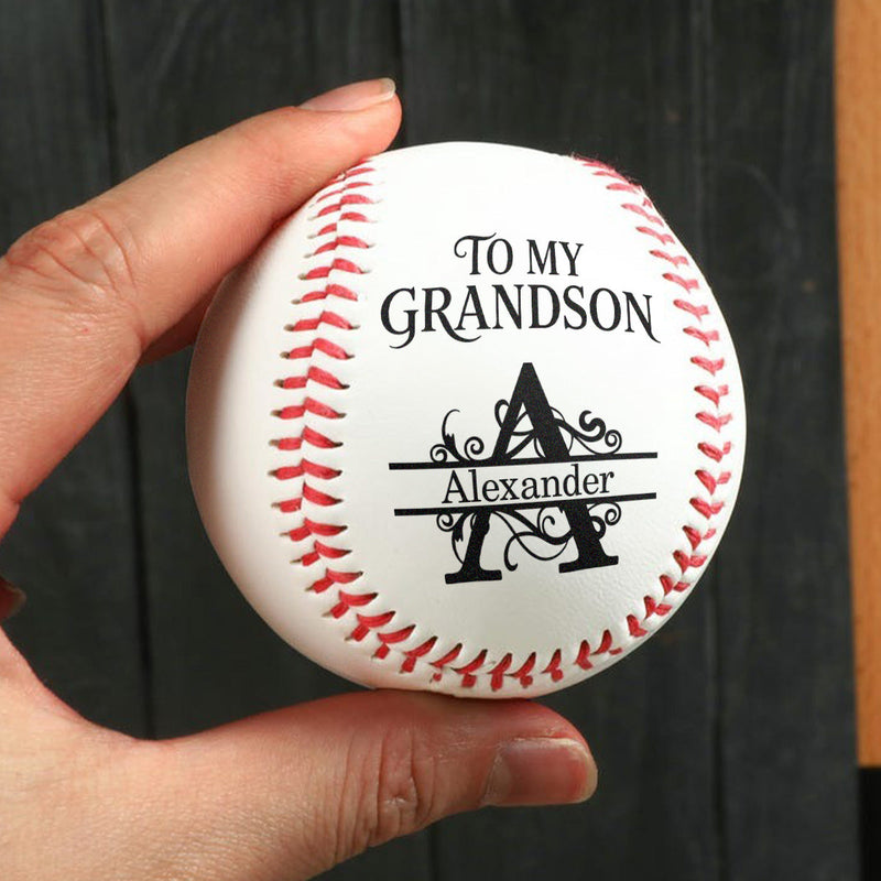 To My Grandson Never Forget How Much I Love You, Gift For Grandson | Personalized Baseball