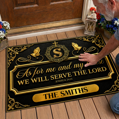 Faith Over Our Home, Christian Gift For Family | Personalized Doormat
