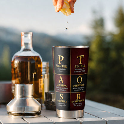 A Truly Great Pastor, Gift For Pastor | Personalized Stainless Steel Tumbler