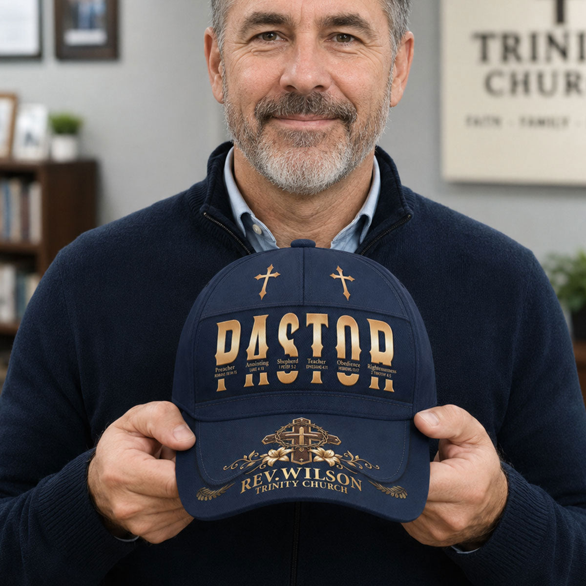 To Our Pastor For Having The Heart Of A Servant Leader | Personalized Classic Cap