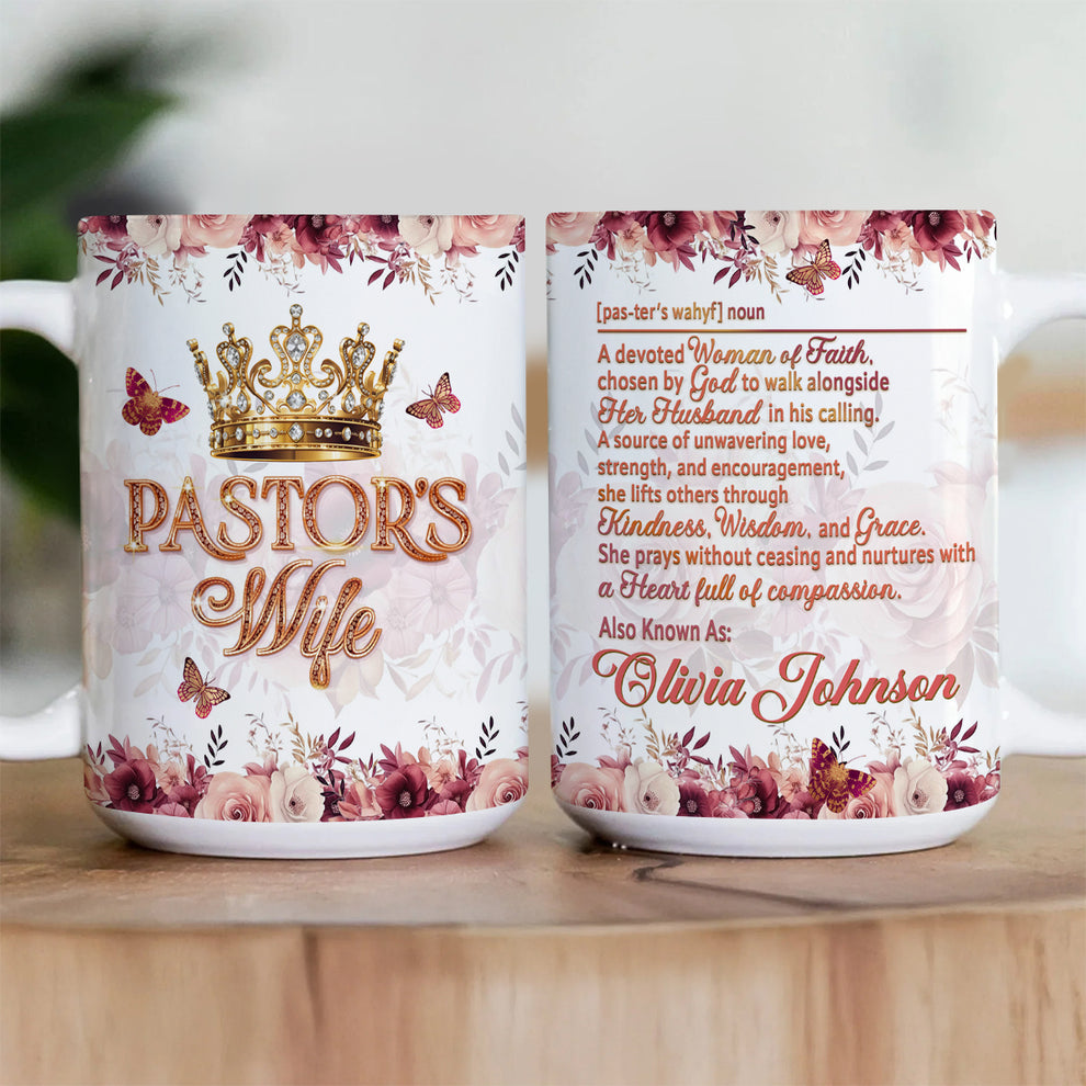 Pastor's Wife, Gift For Pastor's Wife | Personalized Ceramic Coffee Mug