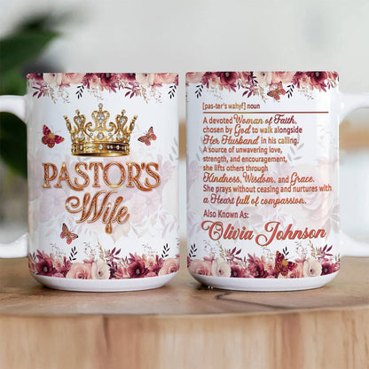 Pastor's Wife, Gift For Pastor's Wife | Personalized Ceramic Coffee Mug