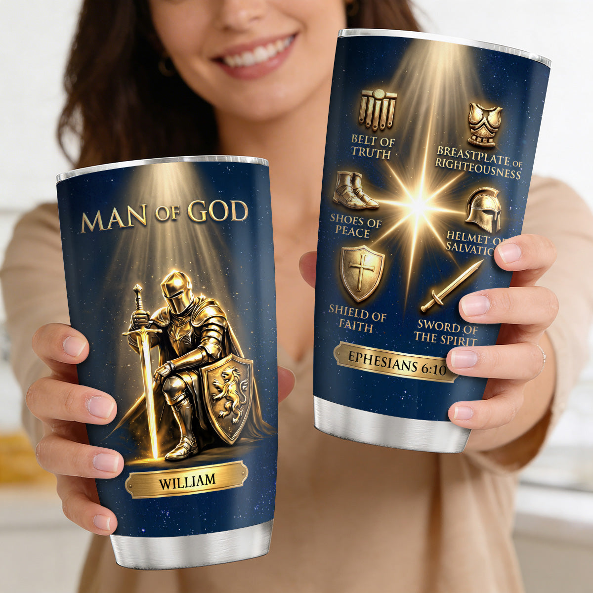 Man Of God | Personalized Stainless Steel Tumbler