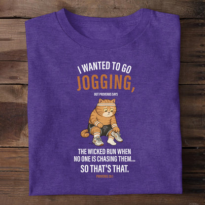 The Wicked Run When No One Is Chasing Them — Proverbs 28:1, Christian Gift | 2D Unisex T-shirt