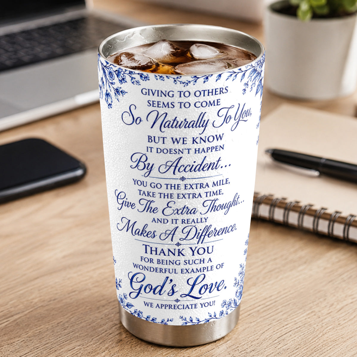 To Our Pastor's Wife, Gift For Pastor's Wife | Personalized Stainless Steel Tumbler