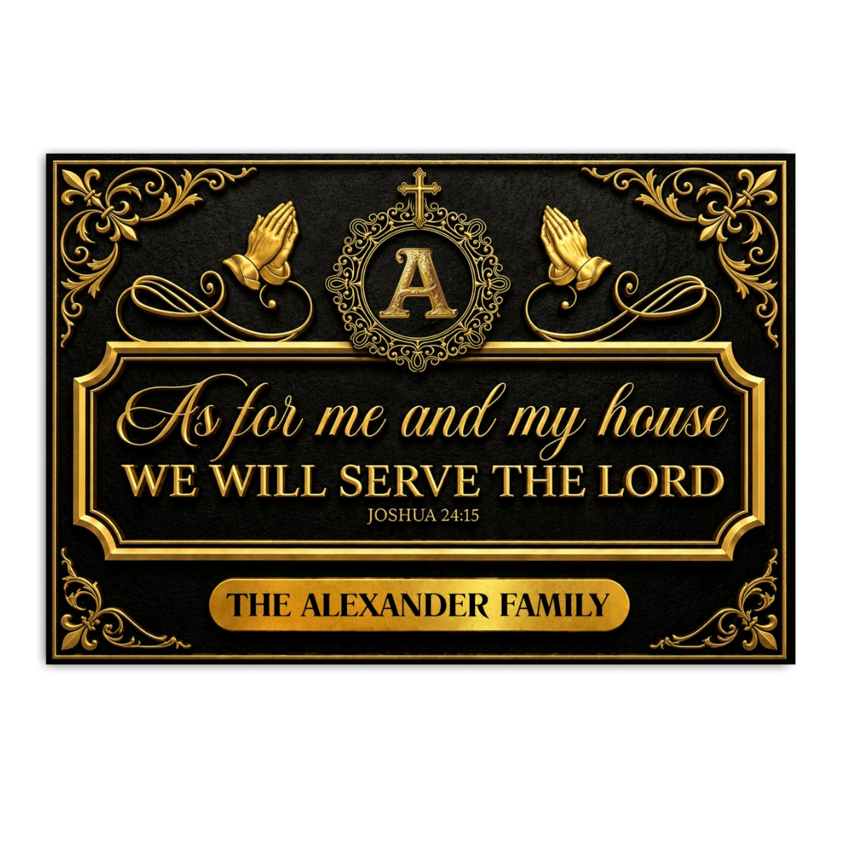Faith Over Our Home, Christian Gift For Family | Personalized Doormat