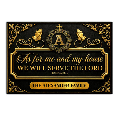 Faith Over Our Home, Christian Gift For Family | Personalized Doormat