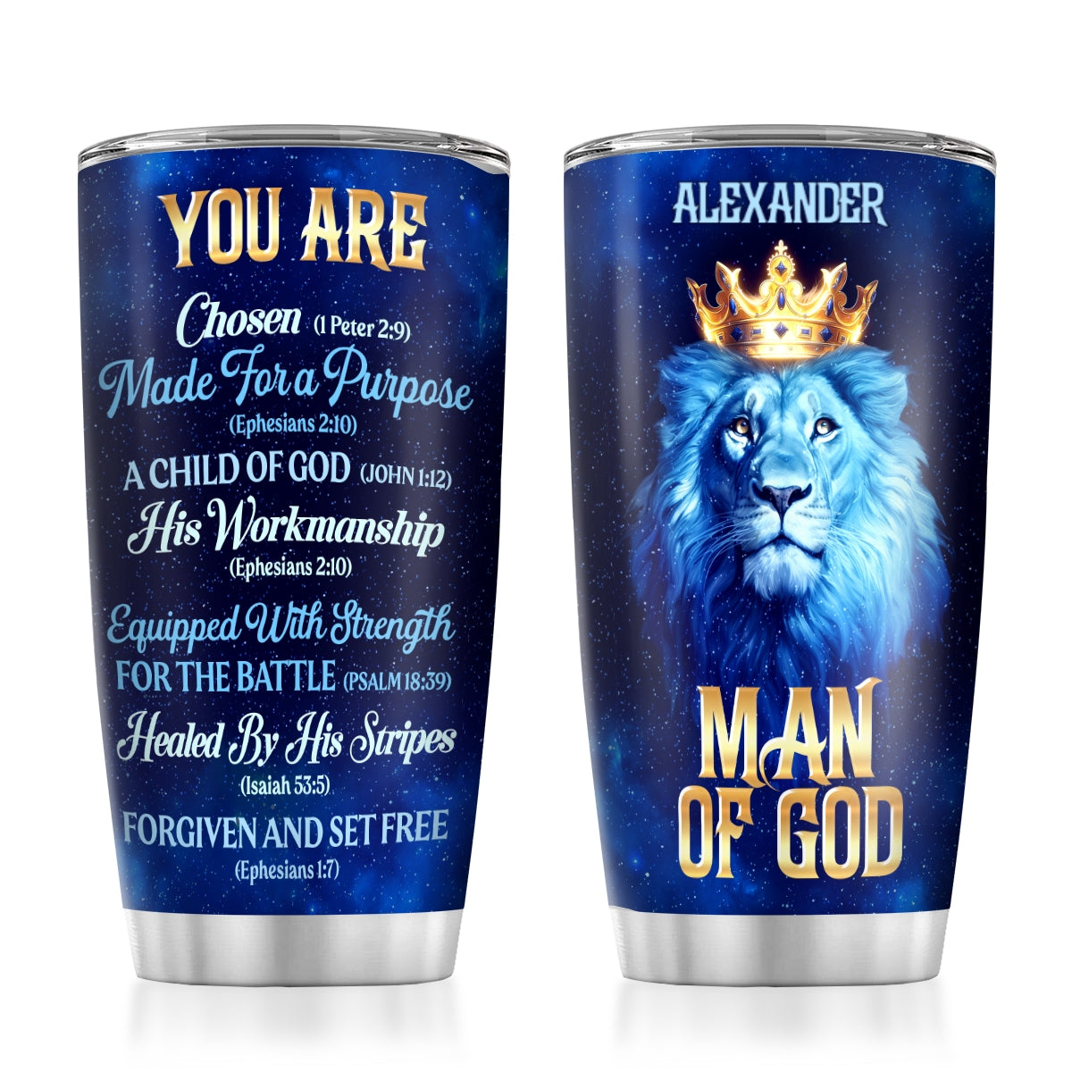 Man Of God | Personalized Stainless Steel Tumbler