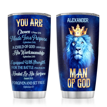 Man Of God | Personalized Stainless Steel Tumbler