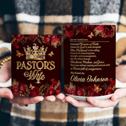 For Pastor’s Wife, Gift For Pastor's Wife | Personalized Ceramic Coffee Mug