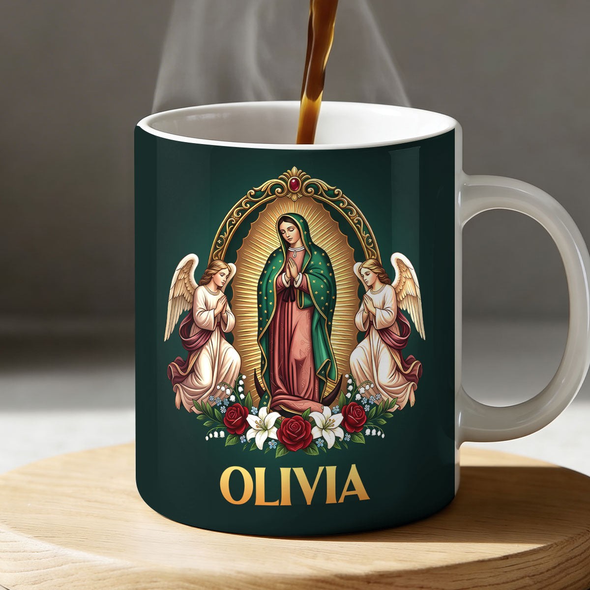 Our Lady Of Guadalupe, Catholic Gift For Her | Personalized Ceramic Coffee Mug