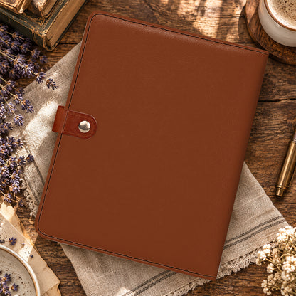 God Says I Am, Gift For Women | Personalized Leather Notebook Cover With Pocket