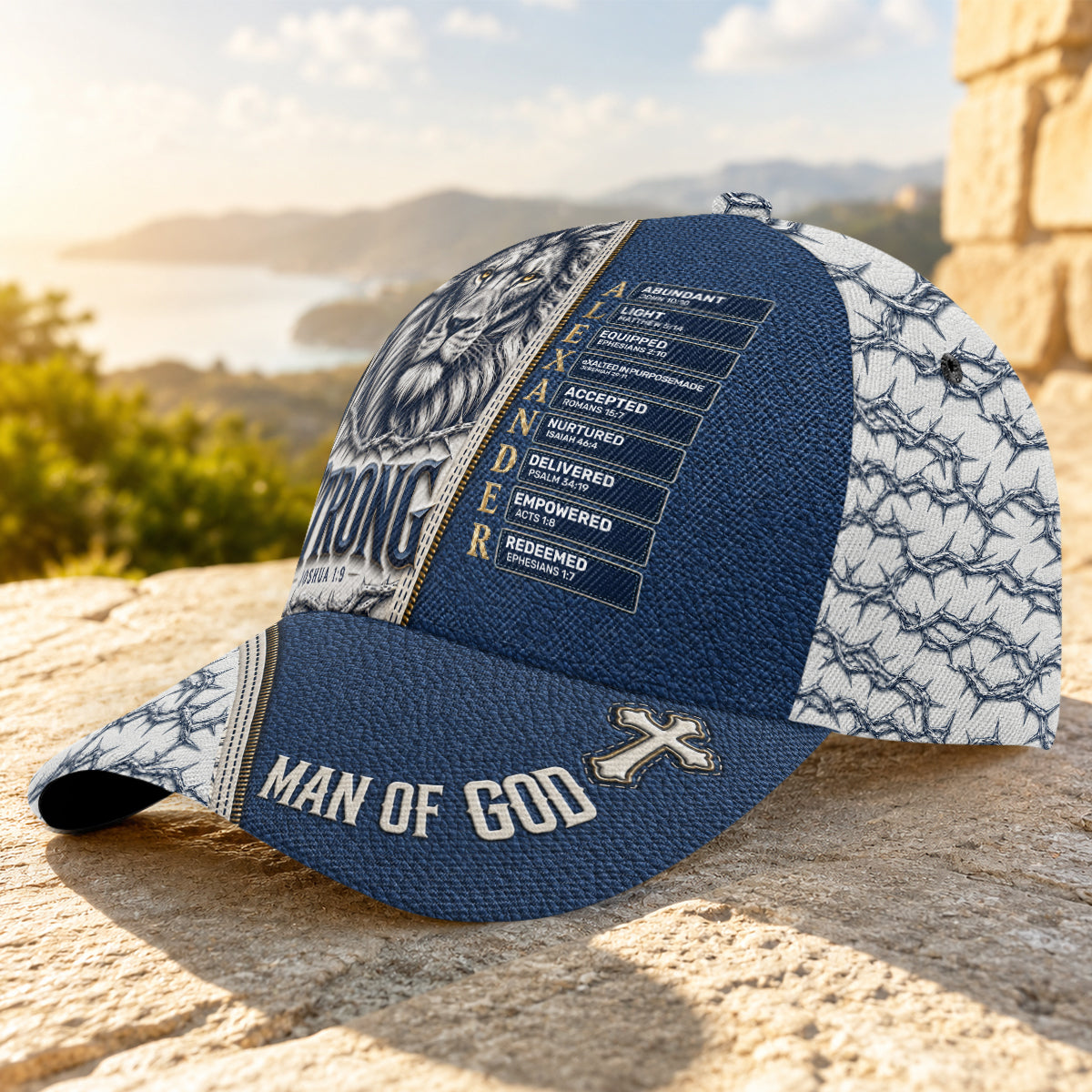 Man Of God, Gift For Men | Personalized Classic Cap