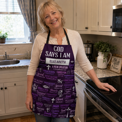 What God Says About You, Gift of Truth | Personalized Apron With Pocket