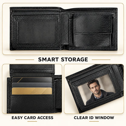 1 Cross 3 Nails 4 Given, Gift For Men | Personalized Folded Wallet For Men
