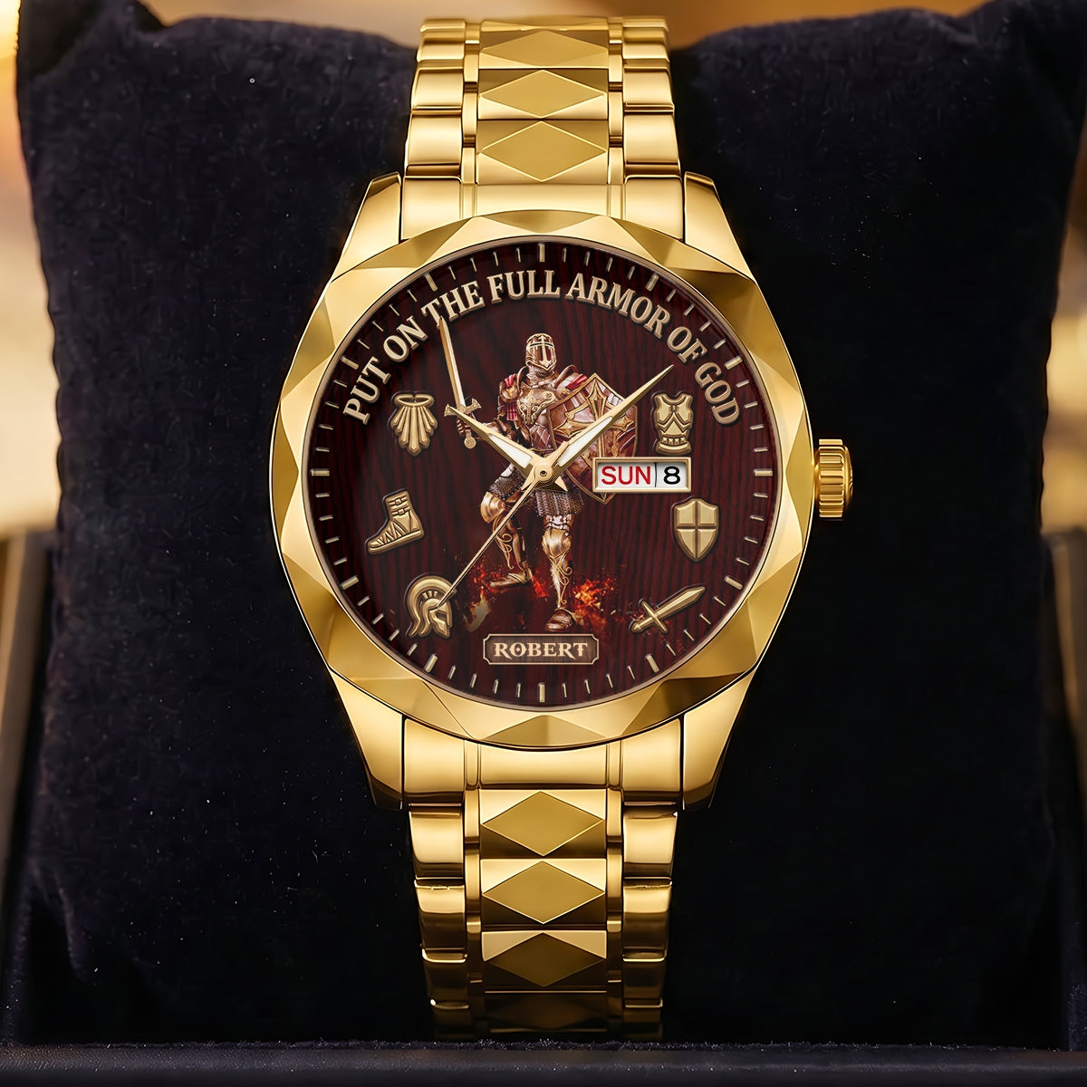 Put On The Full Armor Of God | Personalized Men's Wrist Watch