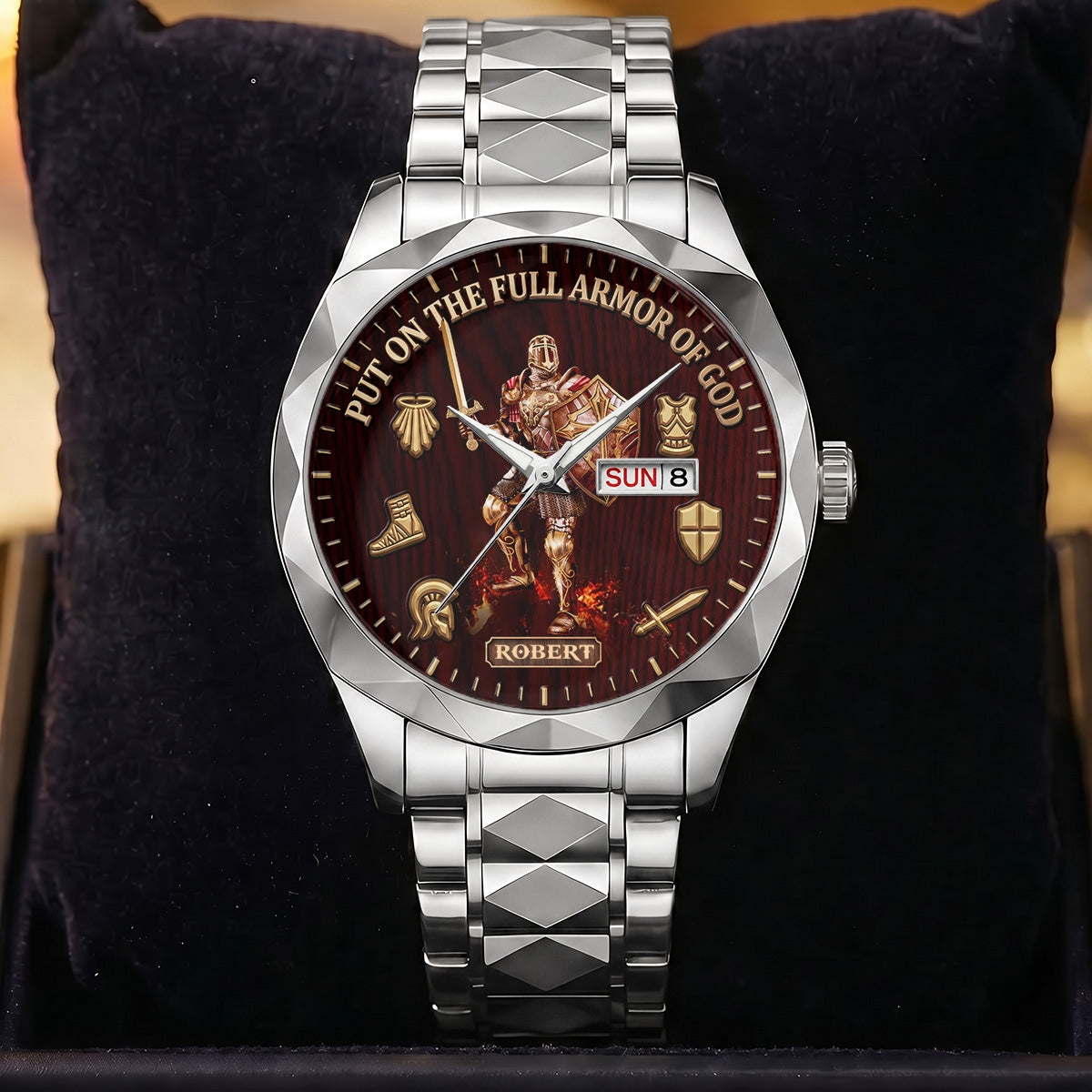 Put On The Full Armor Of God | Personalized Men's Wrist Watch