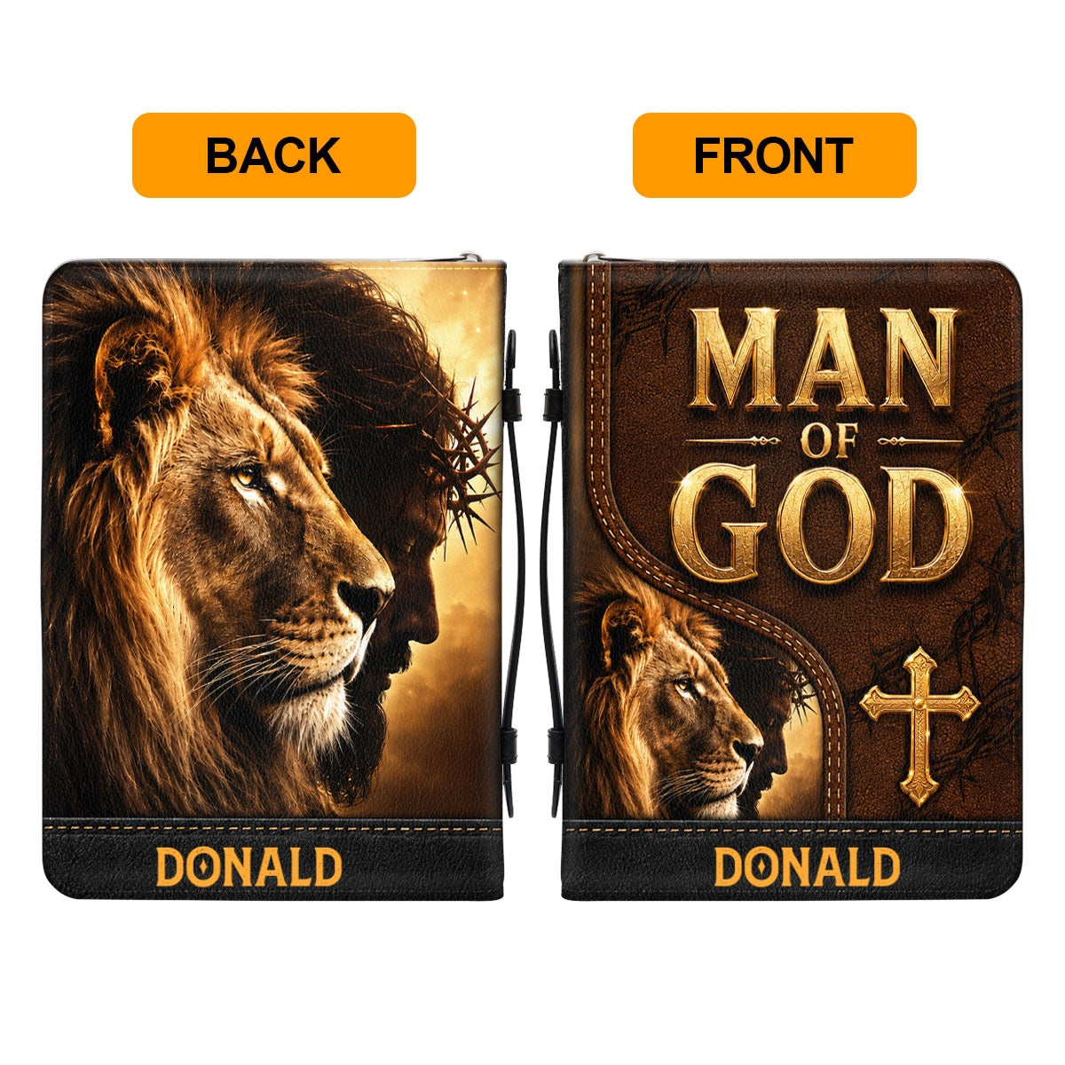 Man Of God, Gift For Men | Personalized Bible Cover 