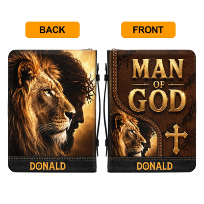 Man Of God, Gift For Men | Personalized Bible Cover 