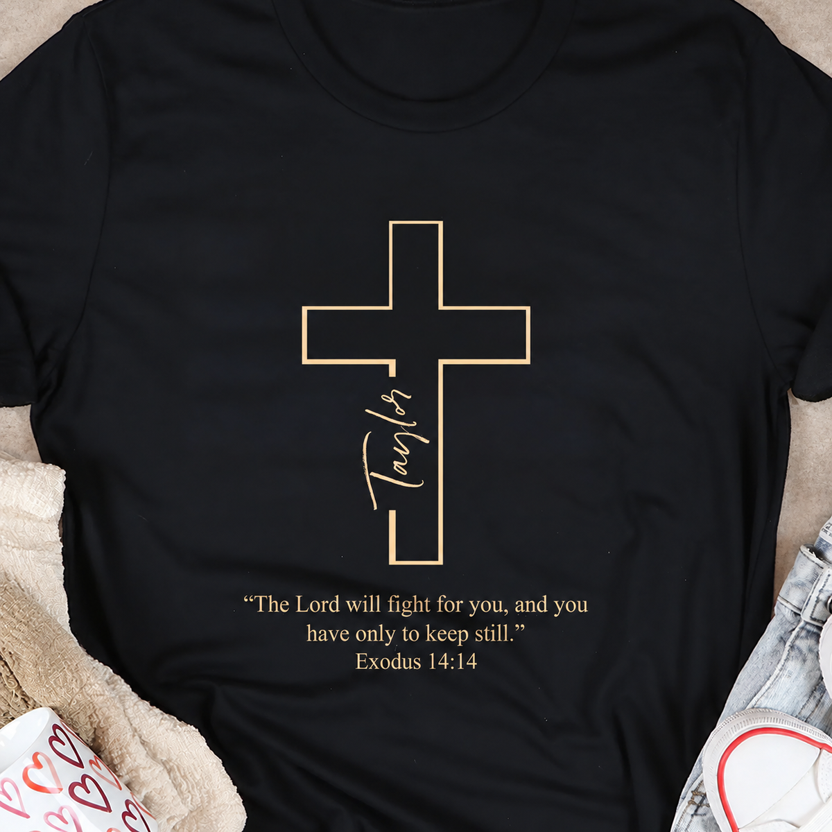 The Lord Will Fight For You, Gift For Self | Personalized 2D Unisex T-shirt