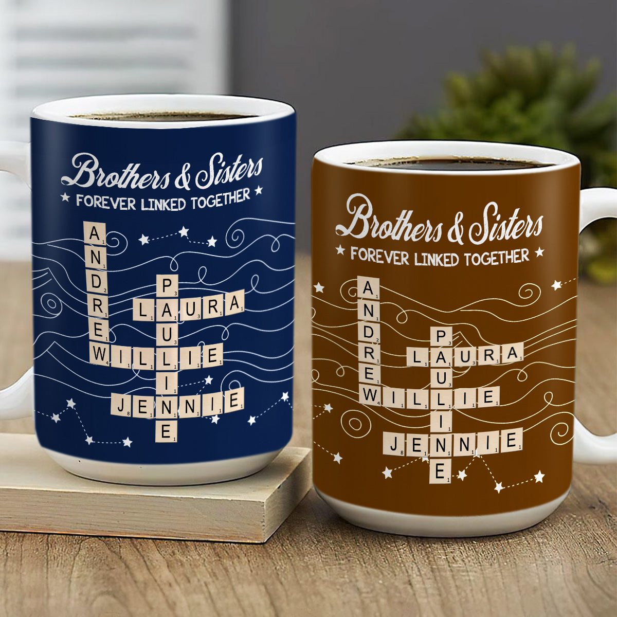 Forever Linked Together, Personalized Gift For Loved One | Personalized Ceramic Coffee Mug