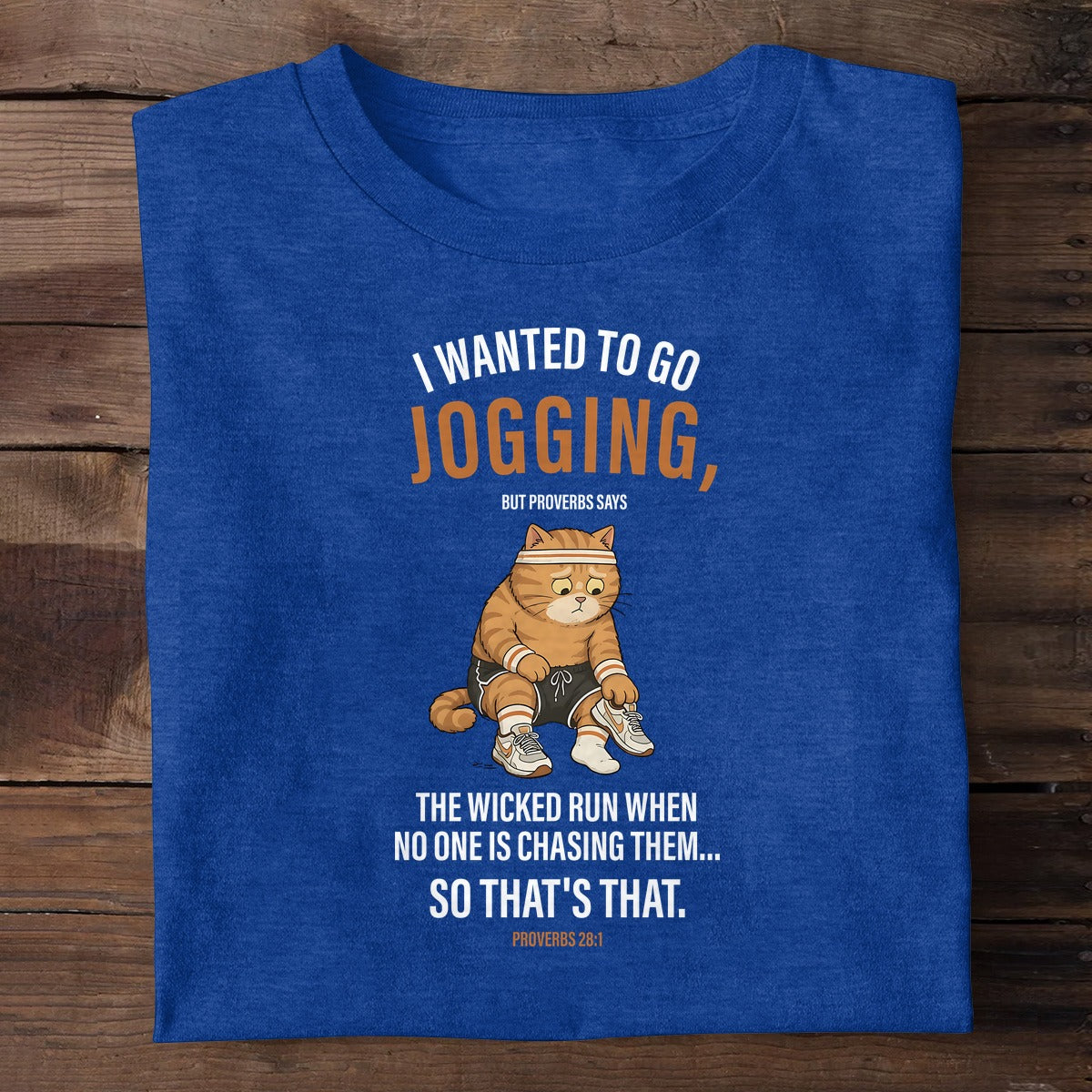 The Wicked Run When No One Is Chasing Them — Proverbs 28:1, Christian Gift | 2D Unisex T-shirt