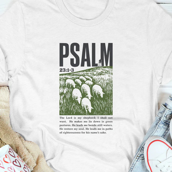 Psalm 23:1 | 2D Unisex T-shirt