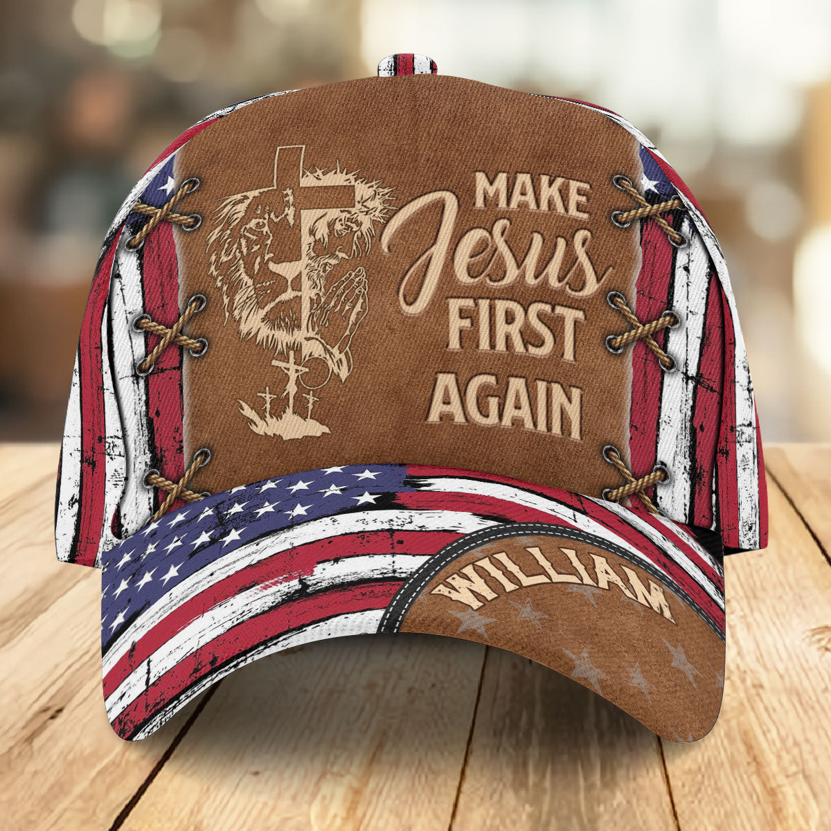 Make Jesus First Again | Personalized Classic Cap