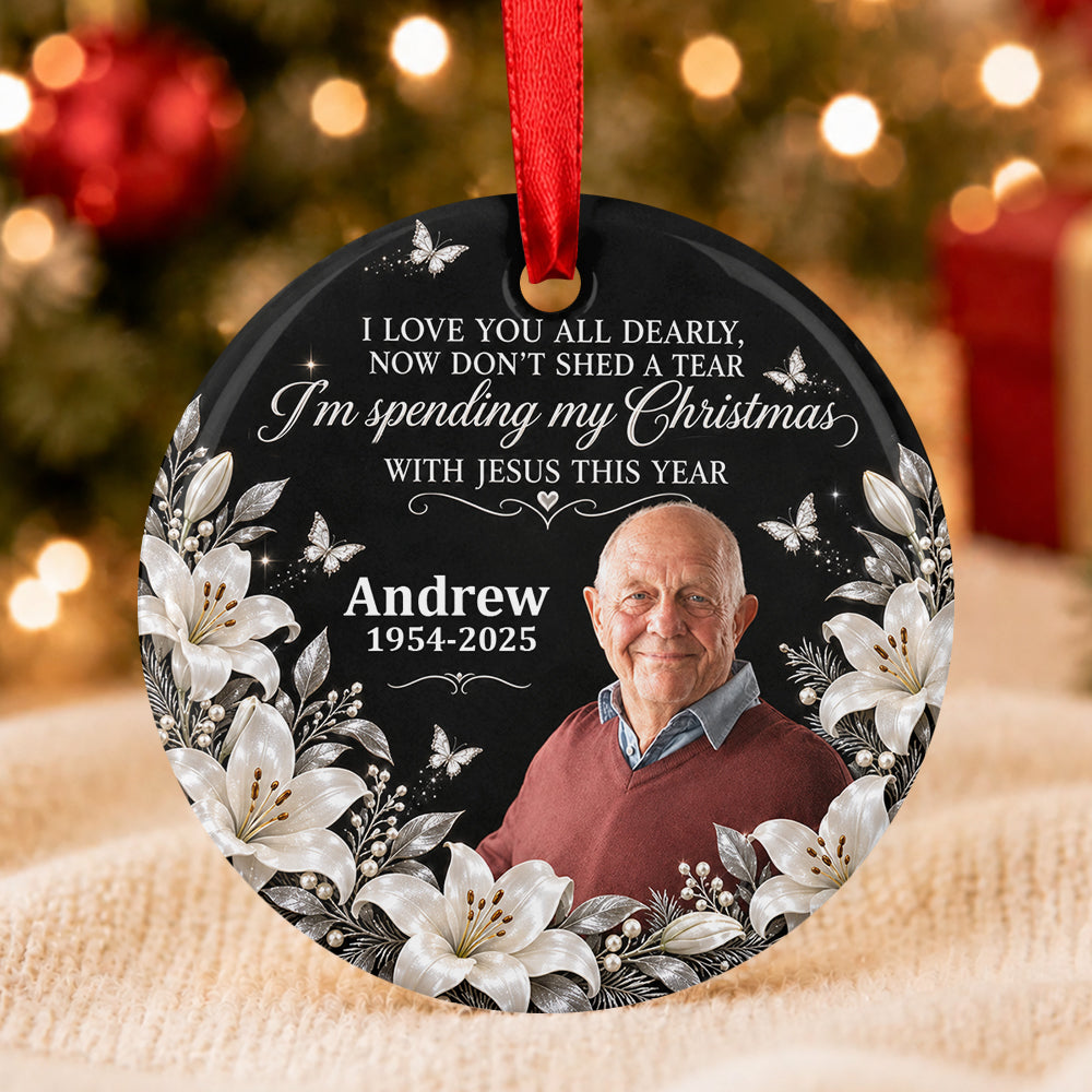 I Am Always With You, Gift For Family - Personalized Round Shaped Ceramic Ornament