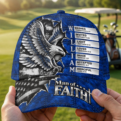 Man Of Faith, Gift For Men | Personalized Classic Cap
