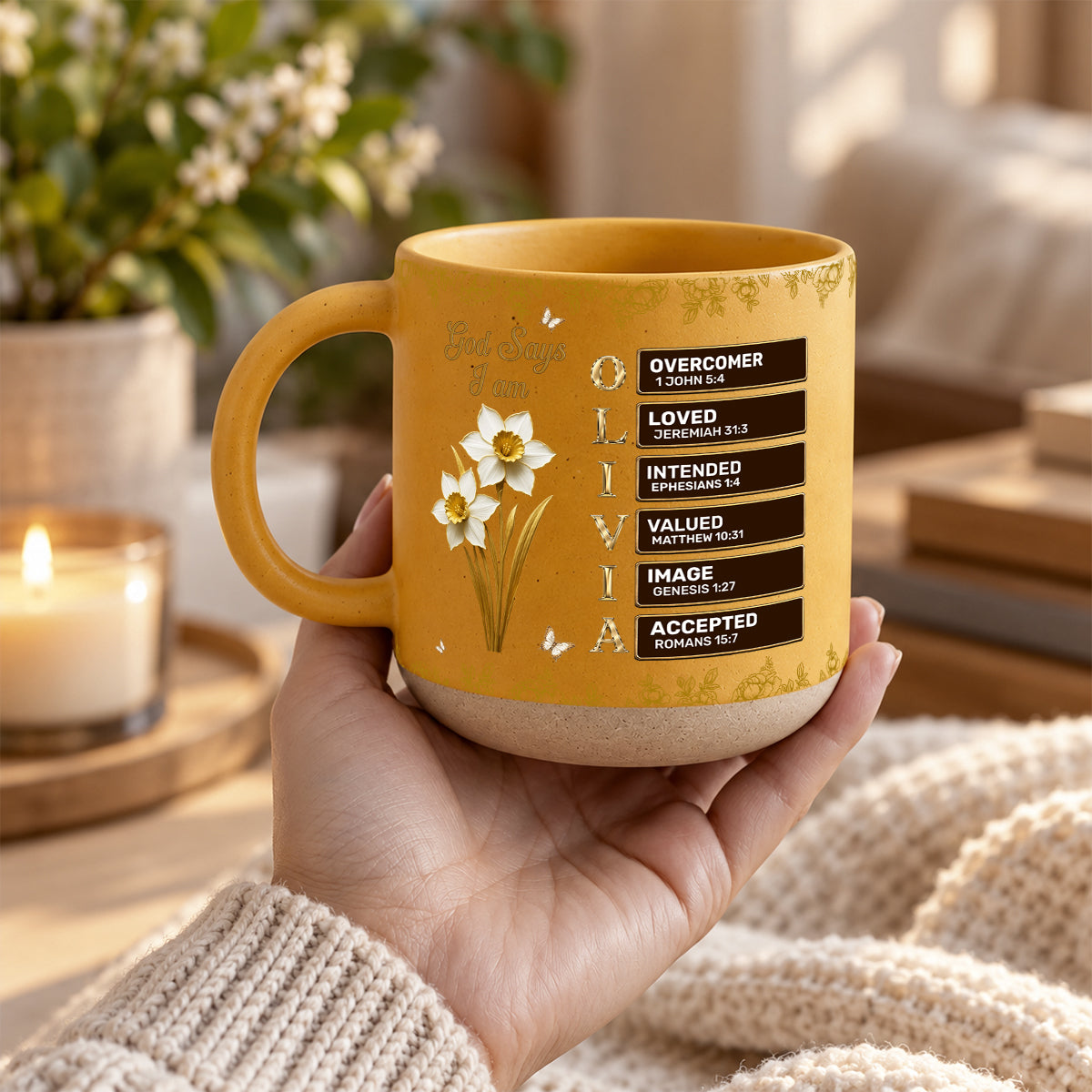 God Says You Are, Gift For Women | Personalized Pottery Mug