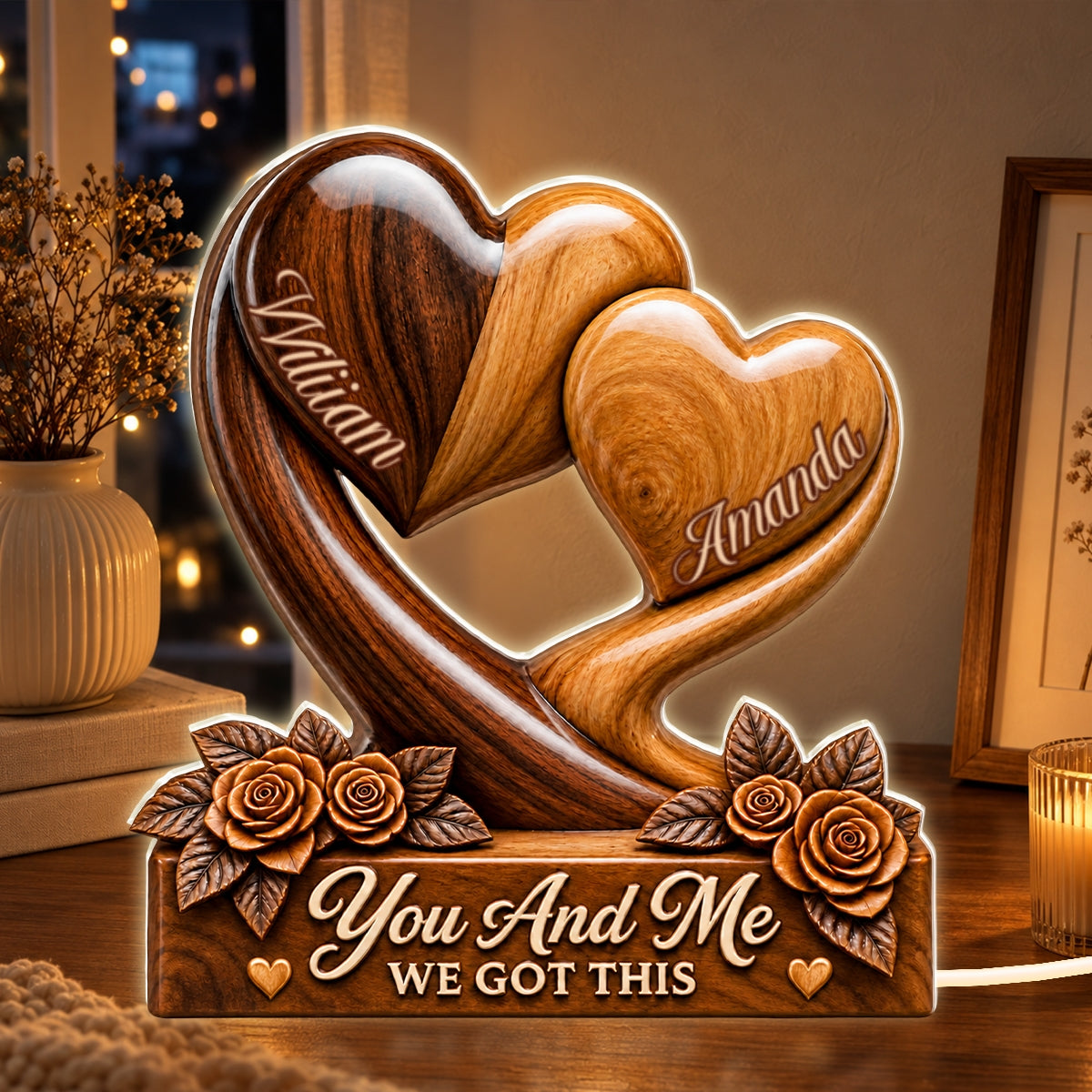 You And Me We Got This, Gift For Loved One - Personalized Light Box