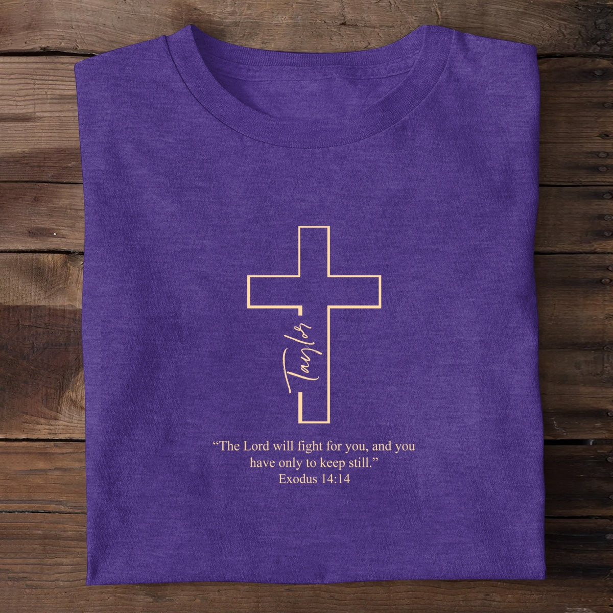 The Lord Will Fight For You, Gift For Self | Personalized 2D Unisex T-shirt