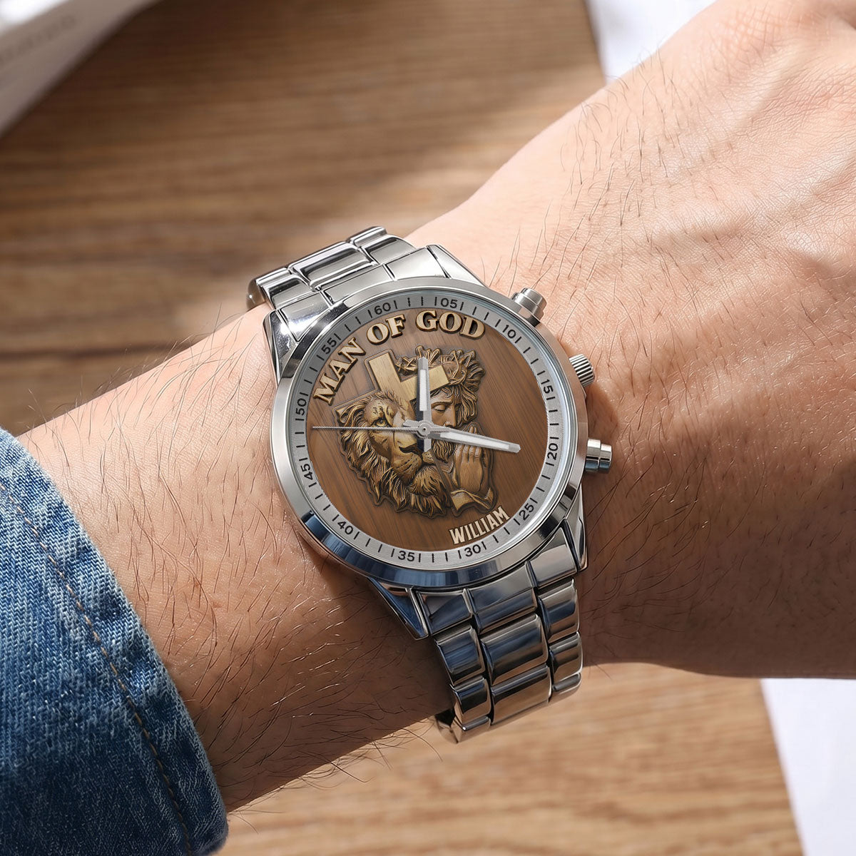 Man Of God | Personalized Men's Wrist Watch
