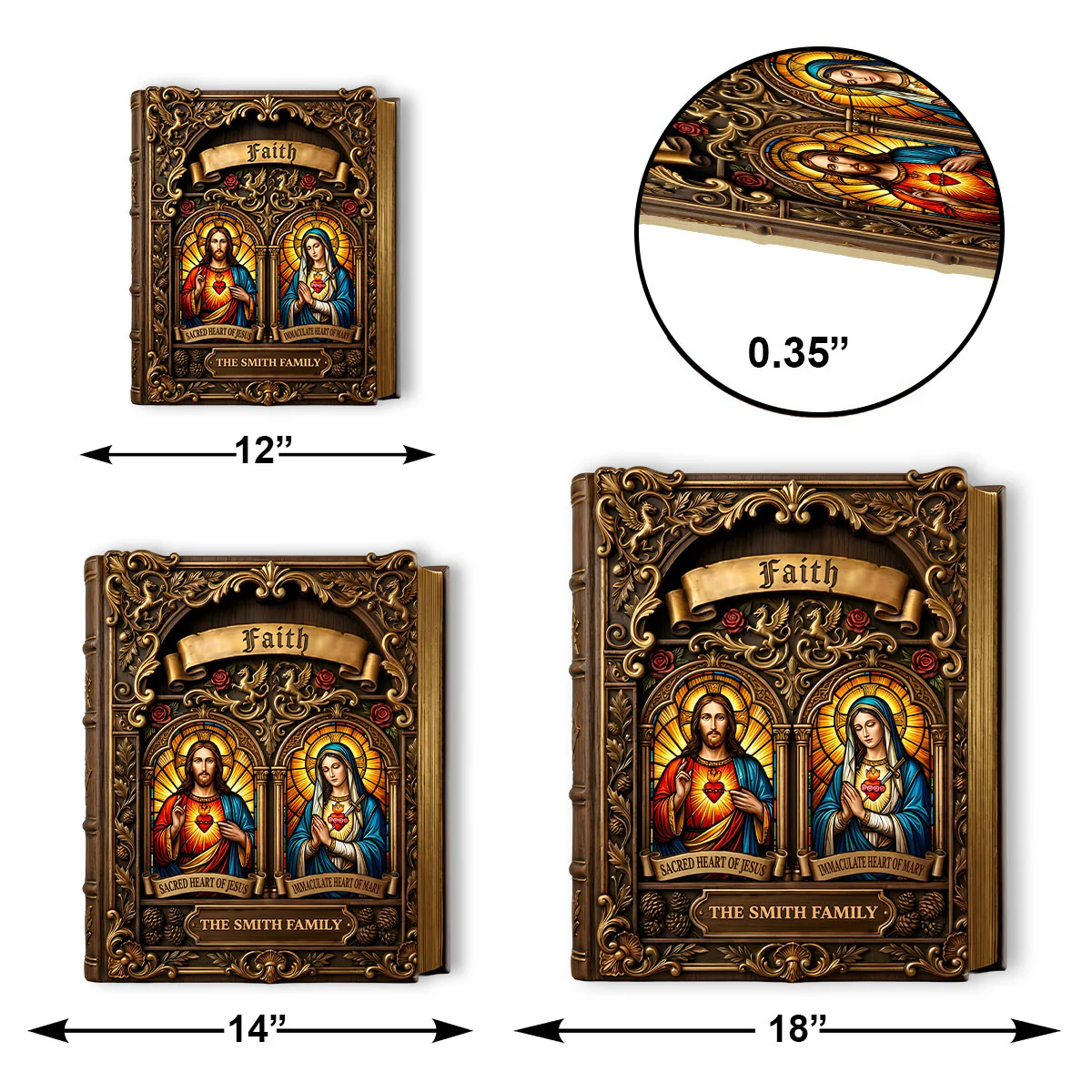 Sacred Grace - Personalized Wooden Door Sign