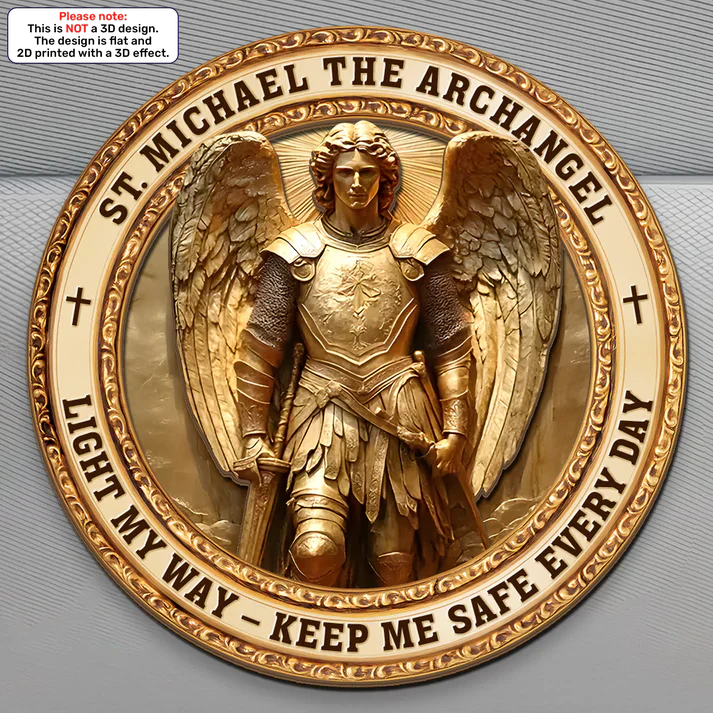 Archangel Michael, Shield Of Heaven | Car Visor Clip