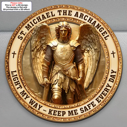 Archangel Michael, Shield Of Heaven | Car Visor Clip