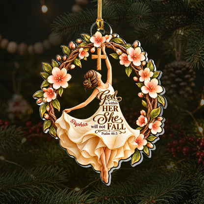 God Is Within Her, Gift For Her | Personalized 1-Layer Acrylic Ornament