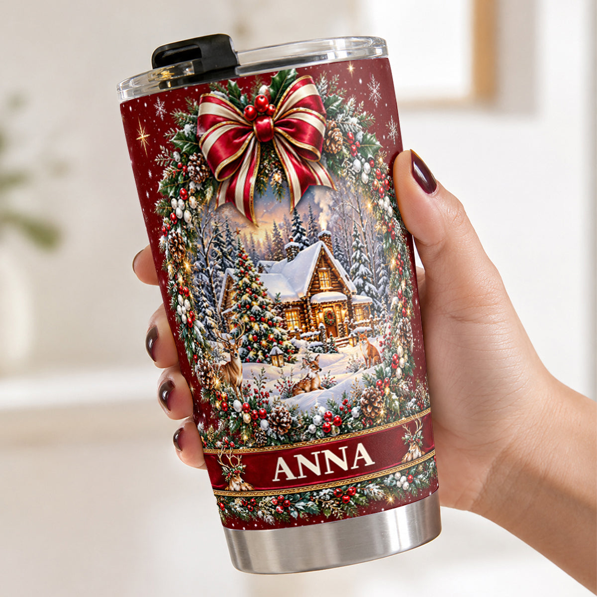 Jesus Is Reason For The Season, Gift For Mom | Personalized Stainless Steel Tumbler