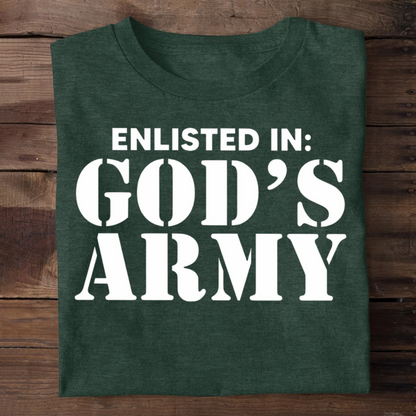 Enlisted In God's Army | 2D Unisex T-shirt