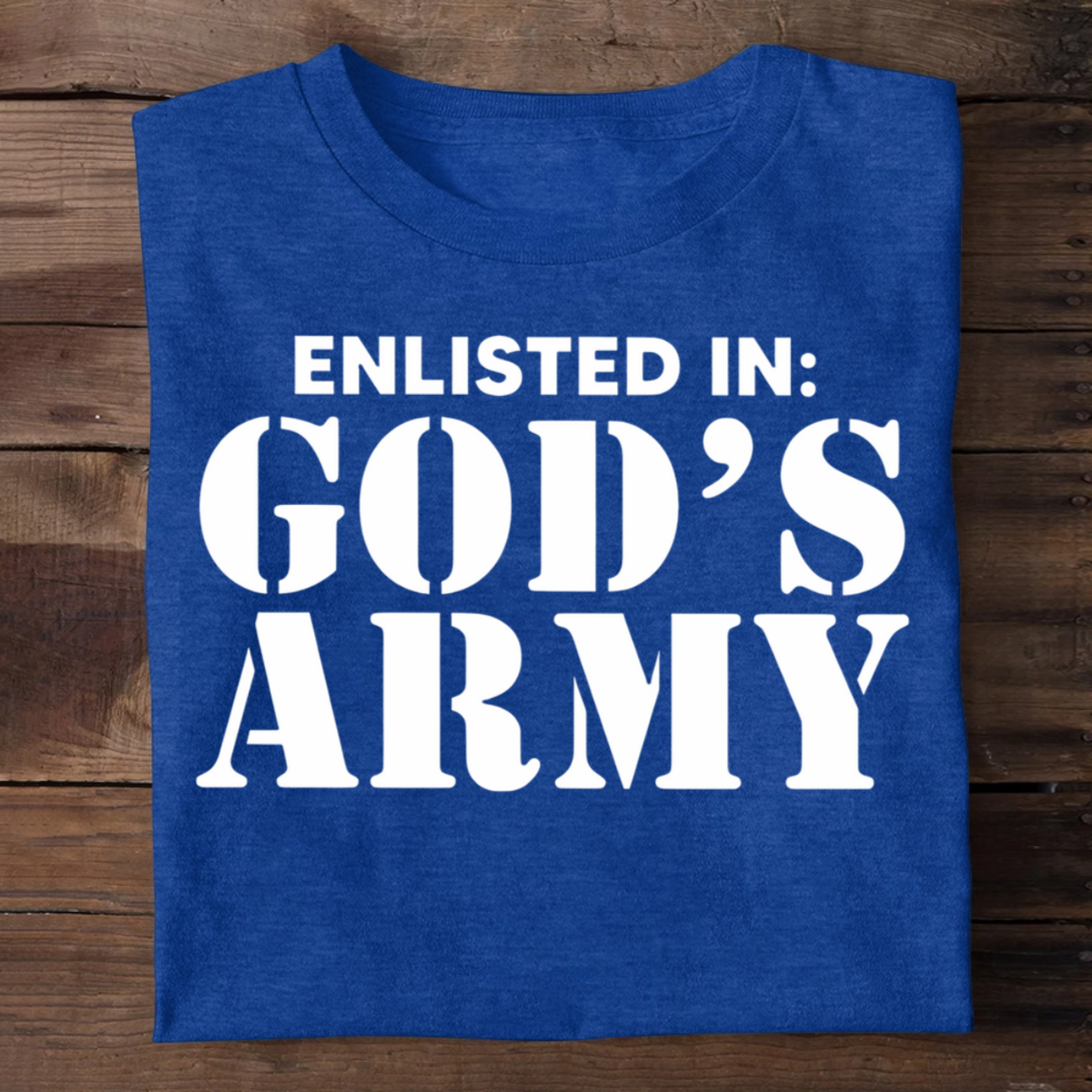 Enlisted In God's Army | 2D Unisex T-shirt